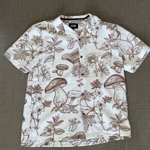 Malibu Brown and Cream Botanical Shirt